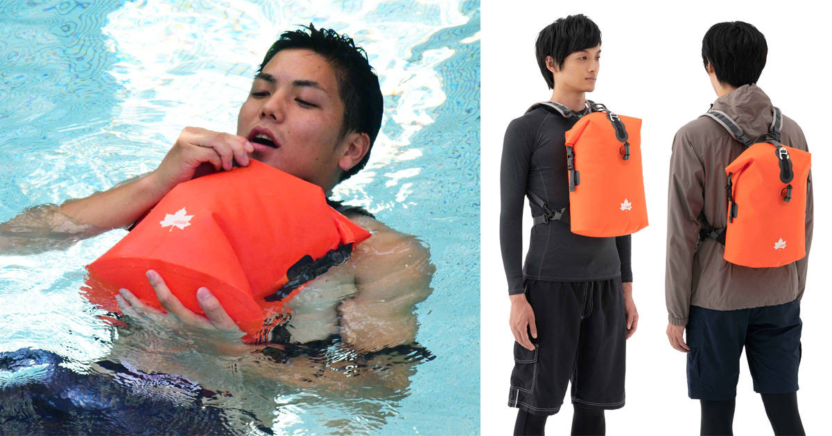 災害時にも役立つ「浮く」機能が追加！防水仕様で雨の日も使える「SPLASHバッグシリーズ」新アイテム