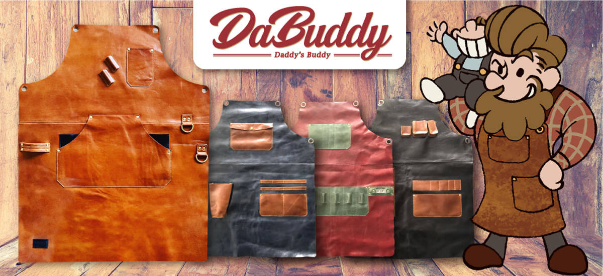 一生使える＜相棒＞に！カスタマイズできる本革の「DaBuddyフルレザーエプロン」