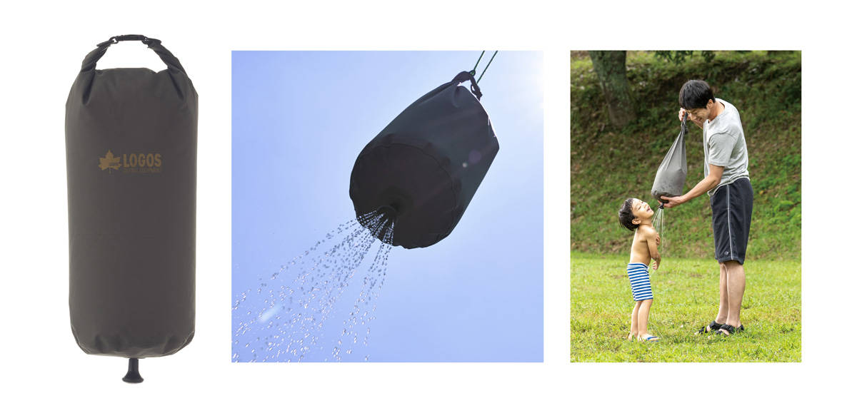 夏のアウトドアに便利！どこでも使えるハンディバッグシャワー「エアライトシャワー」