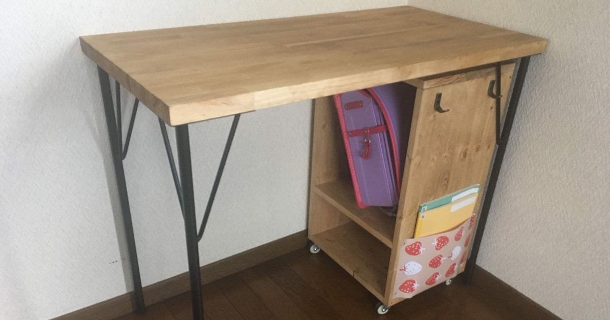 勉強机とランドセルラックを自作で。子ども用アイテムのDIYにチャレンジしよう