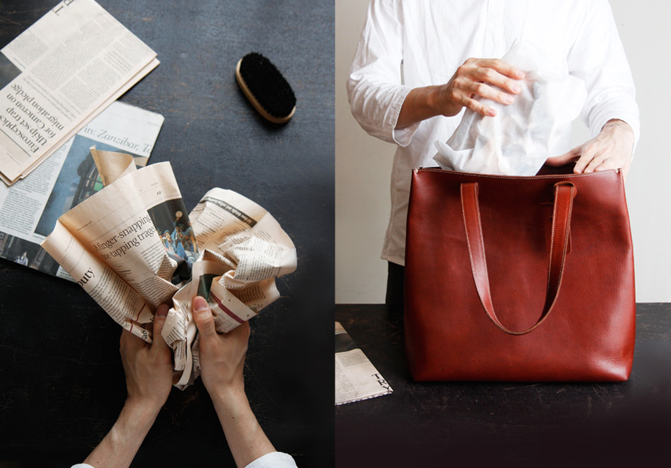 家men,お手入れ,カバン