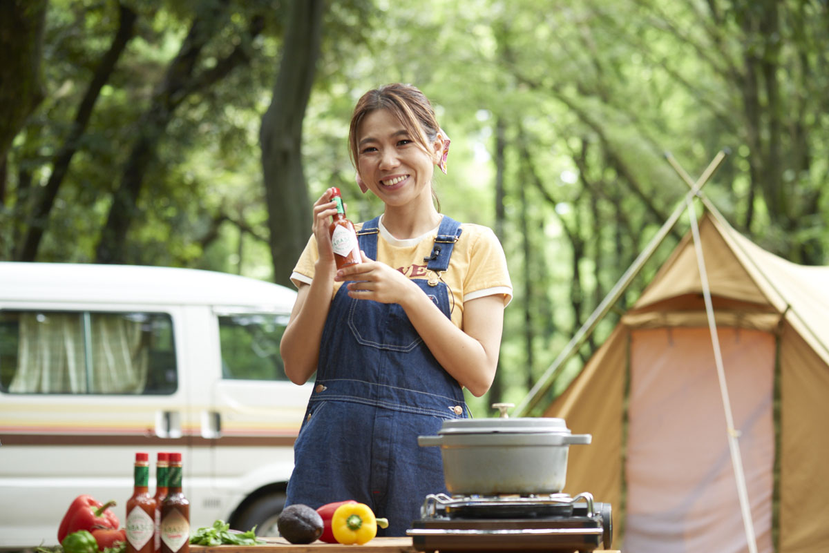 TABASCO®ソース,TABASCO®チポートレイソース,タバスコ,キャンプ,アウトドア料理,レシピ,YURIE,家men